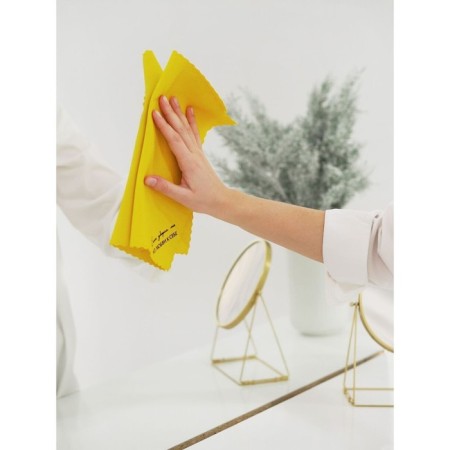 Microfiber napkin with a puppet "Cleanliness without chemistry", 27x27 cm, yellow, you’ll love 1054436-4