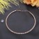 Necklace "ice", 1 row, white color in gold, 35 cm