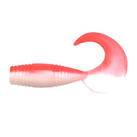 Twizter Yaman Pro Spry Tail, 7.6 cm, color #27-Red White, packaging 8 pcs.