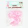 Busins ​​made of natural stone "Cat Eye", set 46 pcs., Size 1 pc. -8 mm, light pink