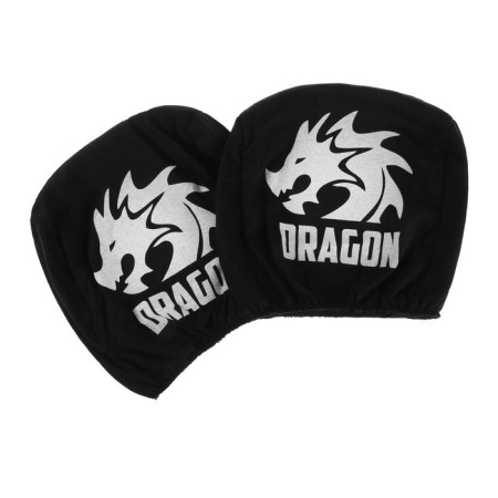 Caps for the headrest dragon, black, set 2 pcs-2