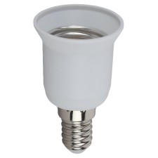 Adapter era E14-E27 plastic, white