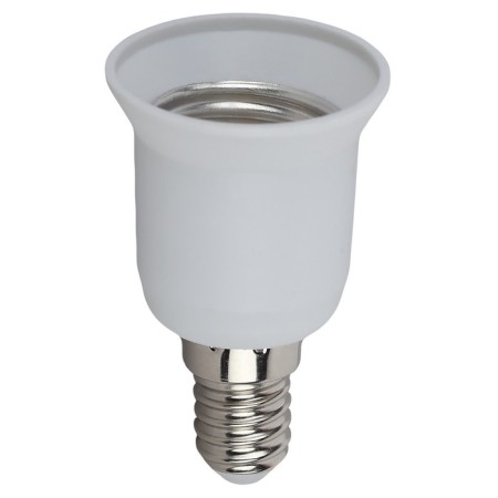 Adapter era E14-E27 plastic, white