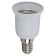 Adapter era E14-E27 plastic, white