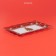 Glass rectangular shade "New Year's spruce", 29 × 18.5 cm, red color
