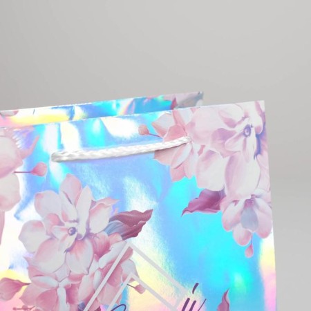 Gift holographic package, packaging, “Shine”, 18 x 23 x 10 cm-2