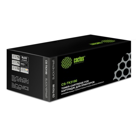 CACTUS CSTus CS-TK3190 TK-3190, for KyoCera Ecosys P3055DN/P3060DN, 25000 pages, black color black-1