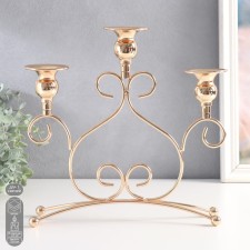 Summary metal for 3 candles 