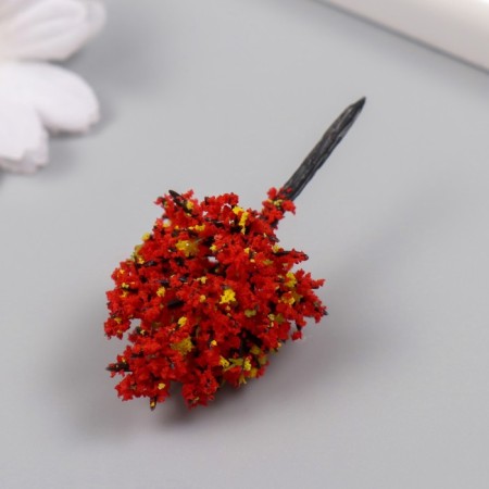 Artificial plant for creativity plastic "Autumn foliage" 7 cm-2