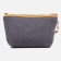 Cosmetic bag with a zipper, with a lining, the color is gray