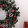 Festive wreath "Snow miracle", handmade