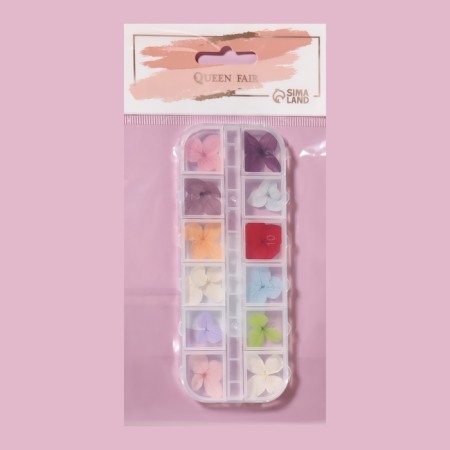 Sudden for decor "Tenderness", voluminous, 12 species, in a case, multi -colored-7