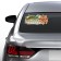 A car sticker "Thank you grandfather for the victory!" 230x130mm