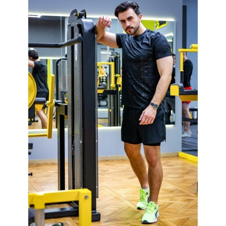 Sports T -shirt male ise, size 52, black color-7