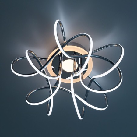 Ceiling CITILUX CULCH "JMINI SMART" CL229A151E 50x50x23 cm, 5x19W, LED, Gray color.-29