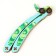 Model made of wood "Green butterfly knife"