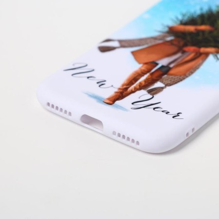 Case for the phone New Year's "Yolka", on the iPhone 7.8-1