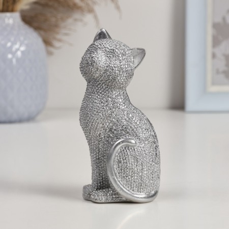 Figure "Cat in silver", 15 cm-1