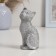 Figure "Cat in silver", 15 cm