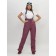 Ski pants female, size 44, burgundy color