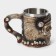 Stainless steel mug, 400 ml, beige color