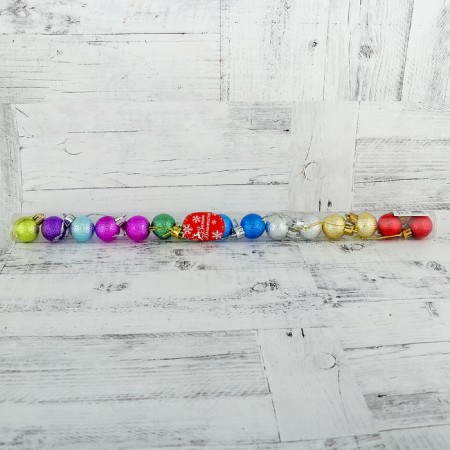 Set of balls plastic D-3 cm, 15 pcs "speck" mix-1