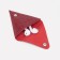 Case for coins/headphones on the button, dark red color