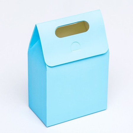 Box with a handle, blue, 15 x 10 x 6 cm-2