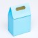 Box with a handle, blue, 15 x 10 x 6 cm