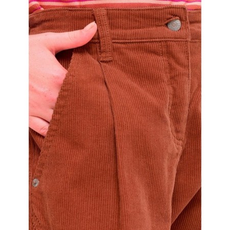 Pants for girls, height 128 cm, brown color-10