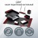 Set of desktop galant "sirius" made of wood, 8 items, color "red tree/black" 238162