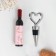 A gift to the guests “Thank you for us”, a corkscrew and cork, 12.3 x 19.9 cm.