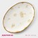 Porcelain shade Organic Gold, 30 × 21 × 2.5 cm, white color