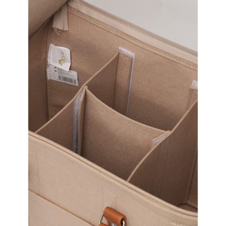 Women's bag Arya Home Peyton, size 20x26x38 cm, beige color-2