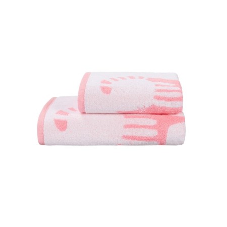 Terry towel Cat Love, size 50x90 cm, pink color-6