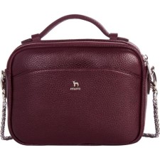 Bag Cross-Body with Mumi zipper, burgundy color
