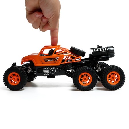 Jeep "Mountain Racer", radio control, smoke, 6 wheels, with a battery-3