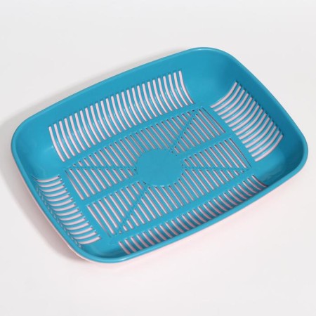 Rounded toilet with a mesh of 33.5 x 25 x 6 cm, blue/pink-3