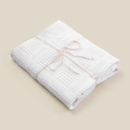 Waffle towel SL Home: Chess "Blanc de Blanc" 30x60 cm, 100% cotton, 350 g/m2-11