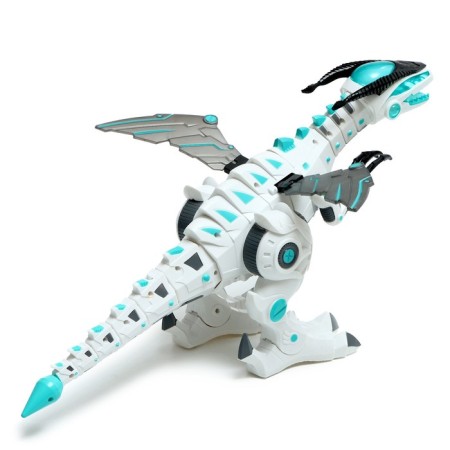 Robot Dragon, on the control panel, interactive: musical, steam, sound, light, batteries-2
