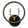 Bra "deer" LED 14W 4000K 24x24 cm black and gold 22x23 cm