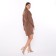 Women's dress, dark beige color, size 44