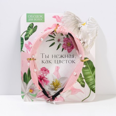 Hair cap "You are tender, like a flower"