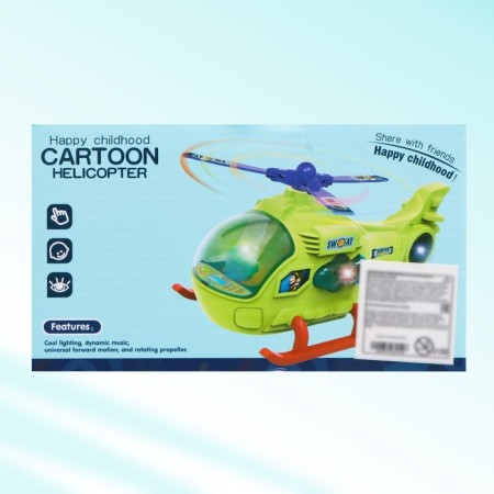 The Jimi helicopter, light and sound, works from batteries, color mix-6