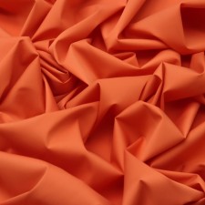Fabric shirt, smooth -colored cotton, width 150 cm, orange color