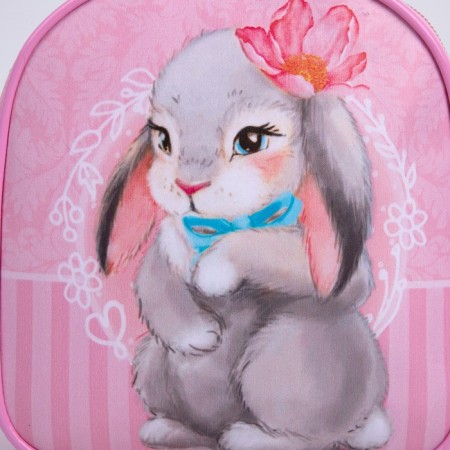 Children's bag for the girl "Bunny", 16x17cm, artificial leather-5