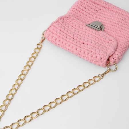 A chain for a bag, with carbines, metal, double, 19 × 14 mm, 60 cm, gold color-2