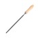 Tundra file, round, steel U10, wooden handle, No. 2, 200 mm