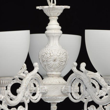 Ariadne chandelier, 5x60W E27, white-9
