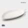 Porcelain dish Magistro "fish", 29 × 14.5 × 2 cm, white color